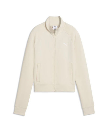 Immagine di PUMA - FELPA FULL ZIP BEIGE  ESSENTIAL SLIM TRACK  - DA DONNA, 634323-87