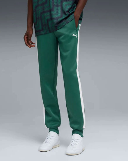 Immagine di PUMA - PANTALONE VERDE  SMERALDO CON BANDE BIANCHE  T7 ALWAYS ON TRACKPUMA , 629588-41