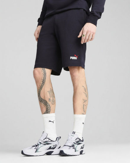 Immagine di PUMA - SHORT BLU ESSENTIAL 2 COLOR N.1 LOGO  ROSSO, 684715-19