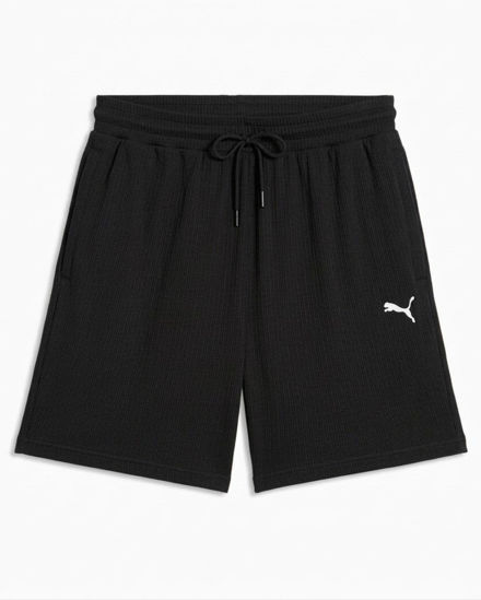 Immagine di PUMA -SHORT NERO WARDROBE ESSESSENTIAL  WAFFLE RELAXED , 634367-01