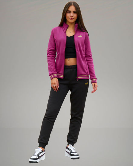 Immagine di PUMA - TUTA COMPLETA MAGENTA ESSENTIAL+ GLITTER FZ SUIT FL  DA DONNA ,  684765-45