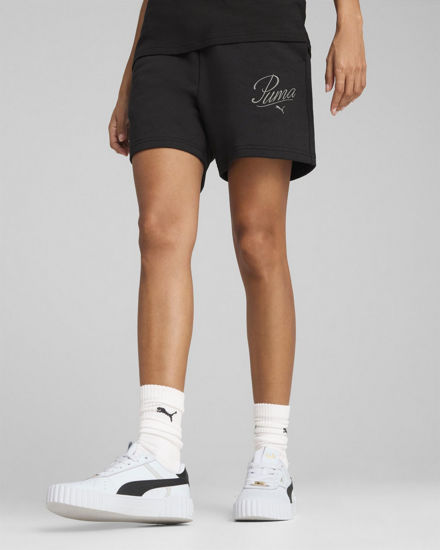 Immagine di PUMA SHORT NERO ESSENTIAL  SCRIPT HIGH-WAIST 5" UNISEX, 684984-01