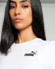 Immagine di PUMA - TSHIRT MEZZA MANICA BIANCA  ESSENTIAL SMALL LOGO TEE  DA DONNA - 586776-02