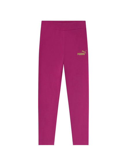 Immagine di PUMA -LEGGINGS FUXIA JUNIOR ( 5-16 ANNI)  ESSENTIAL + GLITTER LOGO,   682111-45