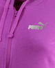 Immagine di PUMA - FELPA CON CAPPUCCIO FULL ZIP FUXIA ESSENTIAL+TEXTURED FOIL DA DONNA , 689088-89