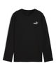 Immagine di PUMA - TSHIRT MANICA LUNGA JUNIOR ( 7-16 ANNI) NERA  ESSENTIAL N.1 LOGO LONGSLEEVE - 690726-01