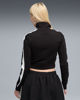 Immagine di PUMA - FELPA FULL ZIP CORTA NERA  FUTURE ARCHIVE T7 SLIM CROP DA DONNA, 632123-01
