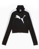 Immagine di PUMA - FELPA FULL ZIP CORTA NERA  FUTURE ARCHIVE T7 SLIM CROP DA DONNA, 632123-01