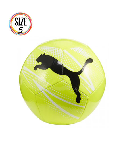 Immagine di PUMA - PALLONE DA CALCIO VERDE LIME E BIANCO CON LOGO NERO - ATTACANTO MISURA 5, 084073-06