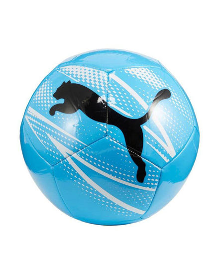Immagine di PUMA - PALLONE DA CALCIO CELESTE E BIANCO CON LOGO NERO - ATTACANTO MISURA 5, 084073-07