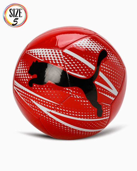Immagine di PUMA - PALLONE DA CALCIO ROSSO E BIANCO CON LOGO NERO - ATTACANTO MISURA 5, 084073-11