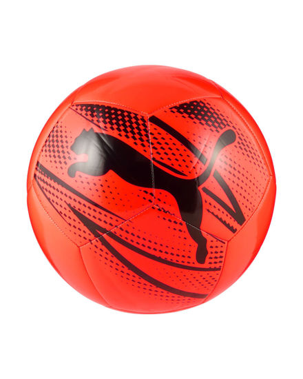 Immagine di PUMA - PALLONE DA CALCIO ROSSO FLUO E NERO CON LOGO NERO - ATTACANTO MISURA 5, 084073-16