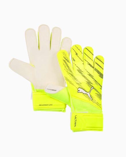 Immagine di PUMA - GUANTI DA PORTIERE ULTRA PLAY GIALLI E NERI CON LOGO BIANCO, 042084-11