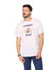 Immagine di BROKER'S - Tshirt manica corta bianca con stampa in cotone