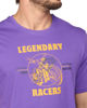 Immagine di BROKER'S - Tshirt manica corta viola con stampa in cotone