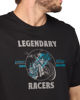Immagine di BROKER'S - Tshirt manica corta nera con stampa in cotone