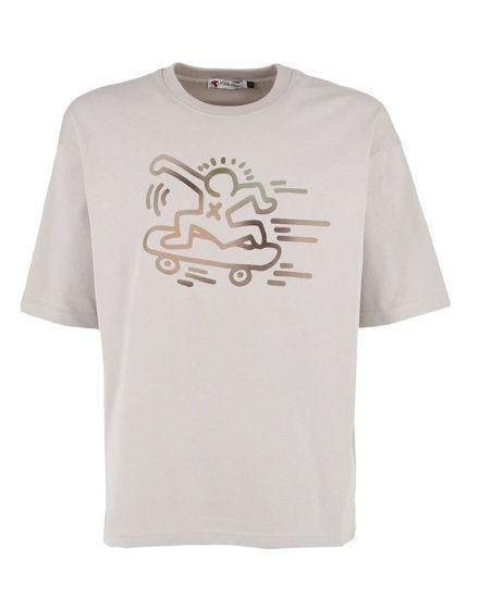 Immagine di KEITH HARING - Tshirt manica corta taupe in cotone