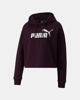 Immagine di PUMA - FELPA CON CAPPUCCIO VIOLA ESSENTIAL CROPPED LOGO DA DONNA, 586869-46