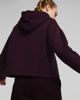 Immagine di PUMA - FELPA CON CAPPUCCIO VIOLA ESSENTIAL CROPPED LOGO DA DONNA, 586869-46