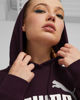 Immagine di PUMA - FELPA CON CAPPUCCIO VIOLA ESSENTIAL CROPPED LOGO DA DONNA, 586869-46