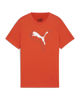 Immagine di PUMA - T-SHIRT JUNIOR ( 7-16 ANNI)  ARANCIONE ESSENTIAL +LOGO BIANCO - 681841-18