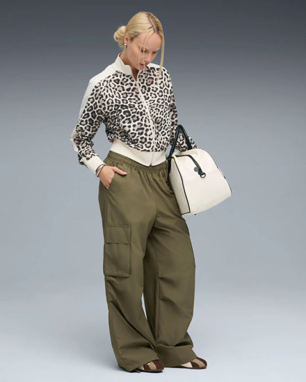 Immagine di PUMA - FELPA LEOPARD T7 LUXE AOP SHORT TRACK CON BANDE PANNA DA DONNA , 632342-31
