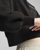 Immagine di PUMA - FELPA CON CAPPUCCIO NERA LEO LUXE RELAXED CROPPED HD DA DONNA, 632338-01