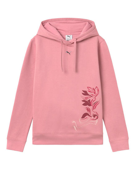 Immagine di PUMA - FELPA CON CAPPUCCIO ROSA GRAPHIC FLOWERED  DA DONNA, 693302-65