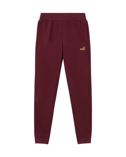 Immagine di PUMA - PANTALONE TUTA  BORDEAUX ESSENTIAL+TEXTURED FOIL LOGO DA DONNA, 692200-96