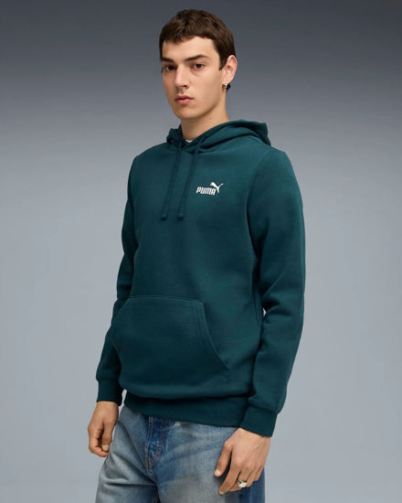 Immagine di PUMA - FELPA CON CAPPUCCIO ESSENTIAL SMALL N.1 LOGO  VERDE DA UOMO, 682575-75