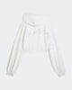 Immagine di PUMA - FELPA CON CAPPUCCIO FULL ZIP ESSENTIAL BIANCA GRAPHIC  DA DONNA, 635394-02