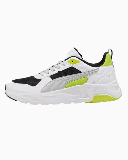 Immagine di PUMA - SNEAKERS JUNIOR TRINITY 2 LT GS BIANCA, NERA, GRIGIA E GIALLO FLUO NUMERATA 36/39, 403703-13