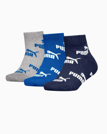 Immagine di PUMA - SET 3 PAIA CALZA QUARTER BLU SCURO, BLU CHIARO E GRIGIO, 701230805_003