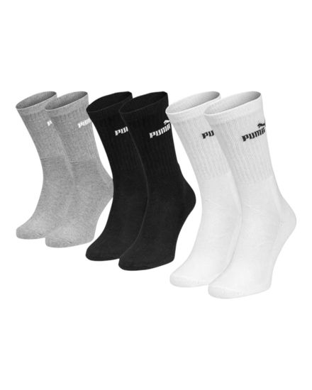 Immagine di PUMA - SET 3 PAIA CALZA SPORT BIANCO, NERO E GRIGIO, 701235359_003
