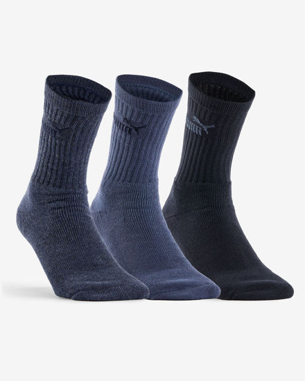 Immagine di PUMA - SET 3 PAIA CALZA SPORT BLU SCURO, AZZURRO DENIM, ANTRACITE, 701235359_007