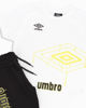 Immagine di UMBRO - Completo mezza manica ragazzo 8-16 anni bianco e nero in cotone