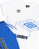 Immagine di UMBRO - Completo mezza manica ragazzo  8-16 anni bianco e blu in cotone