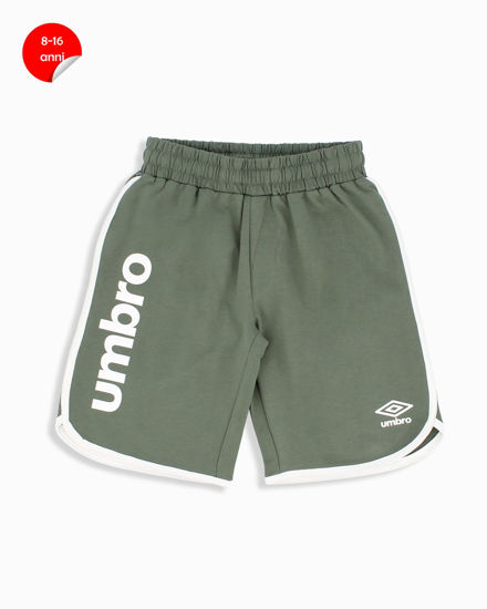 Immagine di UMBRO - Bermuda ragazzi 8-16 anni verde militare in cotone