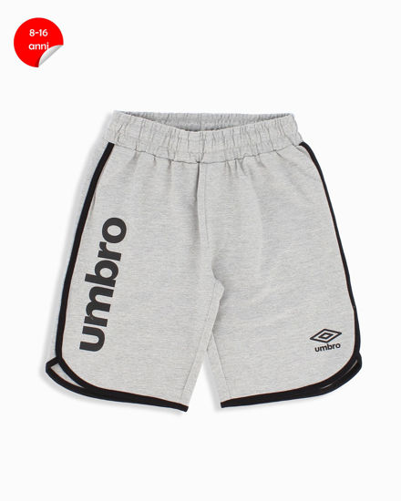 Immagine di UMBRO - Bermuda ragazzi 8-16 anni grigio in cotone