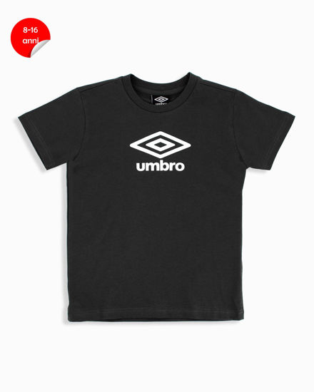 Immagine di UMBRO - Tshirt manica corta ragazzi 8-16 anni nera in cotone