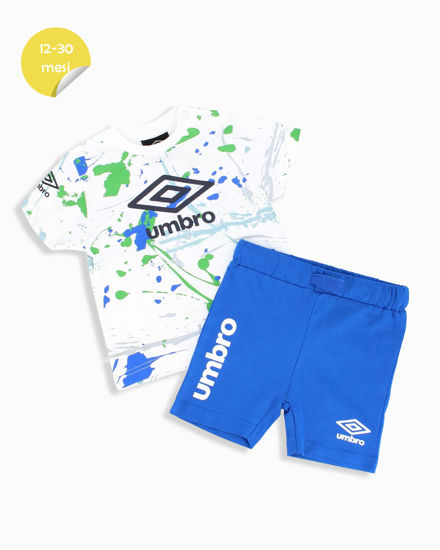 Immagine di UMBRO - Completo mezza manica neonato 12-30 mesi bianca in cotone