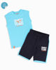 Immagine di SWEET YEARS - Completo smanicato acquamarina bambini 3-7 anni in cotone