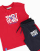 Immagine di SWEET YEARS - Completo smanicato rosso bambini 3-7 anni in cotone