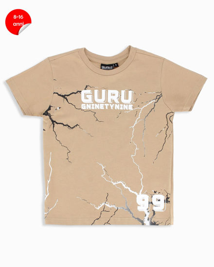 Immagine di GURU - Tshirt manica corta beige bambino 8-16 anni in cotone
