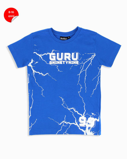 Immagine di GURU - Tshirt manica corta blu elettrico bambino 8-16 anni in cotone