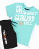Immagine di GURU - Completo manica corta azzurro bambino 3-7 anni in cotone