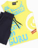 Immagine di GURU - Completo smanicato bambino 3-7 anni giallo fluo in cotone