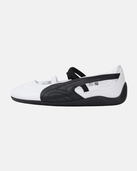 Immagine di PUMA - BALLERINA SPEEDCAT BALLET LTHR BIANCA E NERA DA DONNA, 406144-03