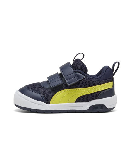 Immagine di PUMA - SNEAKERS KIDS  MULTIFLEX 2 MESH V TD BLU E GIALLO FLUO, NUMERATA DAL 20 AL 27, 405647-02