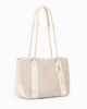 Immagine di RIFLE - Borsa due manici beige con parte frontale scamosciata